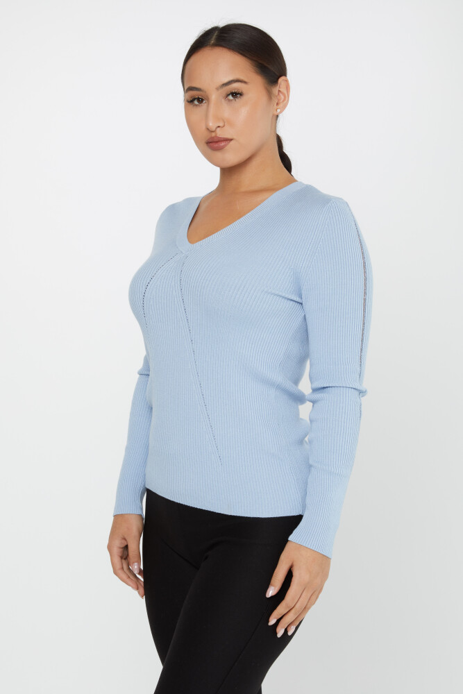 Knitted Sweater Long Sleeve Blue - 16240 | KAZEE (Set of 3 S-M-L) - 1