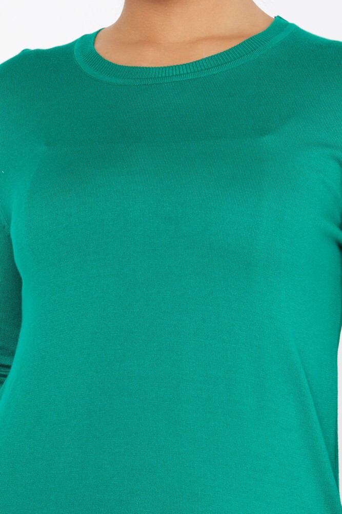 Knitted Sweater Long Sleeve Emerald - 11052 | KAZEE (Set of 3 S- M-L) - 3