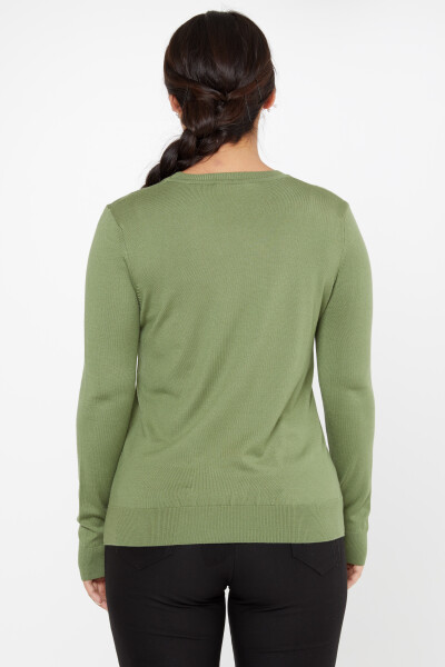 Knitted Sweater Long Sleeve Khaki - 11052 | KAZEE (Set of 3 S- M-L) - 5