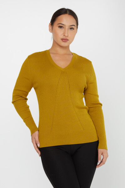 Knitted Sweater Long Sleeve Mustard - 16240 | KAZEE (Set of 3 S-M-L) - 2