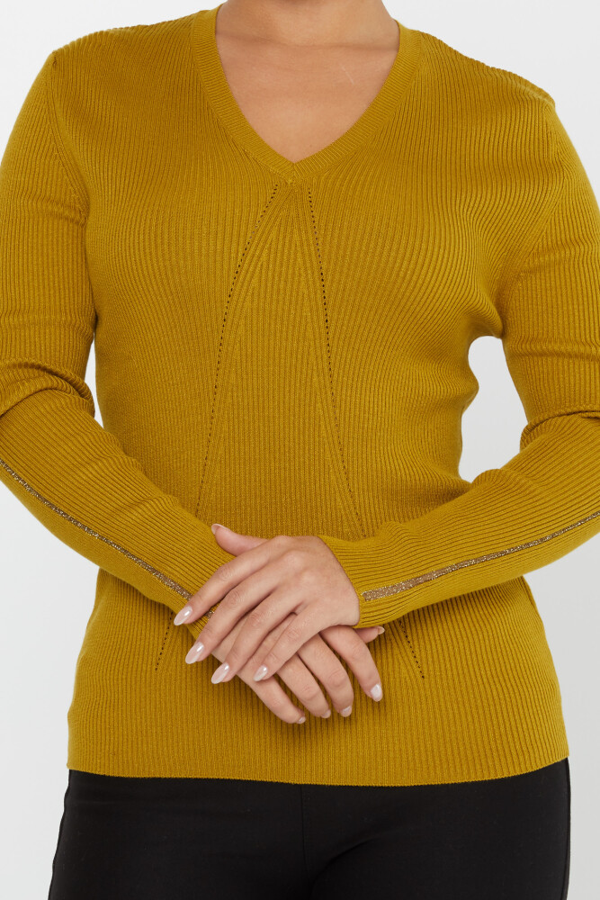 Knitted Sweater Long Sleeve Mustard - 16240 | KAZEE (Set of 3 S-M-L) - 3