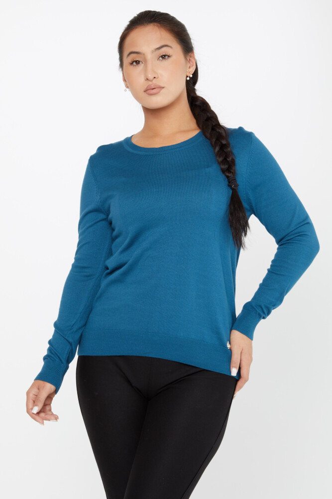 Knitted Sweater Long Sleeve Petrol - 11052 | KAZEE (Set of 3 S- M-L) - 1