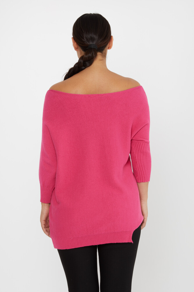 Knitted Sweater Shoulder Decollete Fuchsia - 30237 | KAZEE (Set of 3 M-L-XL) - 6