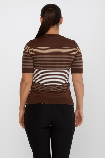 Knitted Sweater Striped Brown - 31273 | KAZEE (Set of 3 S-M-L) - 5