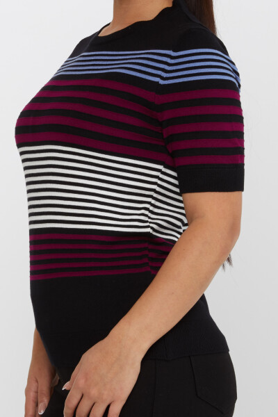 Knitted Sweater Striped Navy Blue - 31273 | KAZEE (Set of 3 S-M-L) - 4