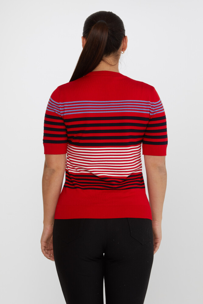 Knitted Sweater Striped Red - 31273 | KAZEE (Set of 3 S-M-L) - 5