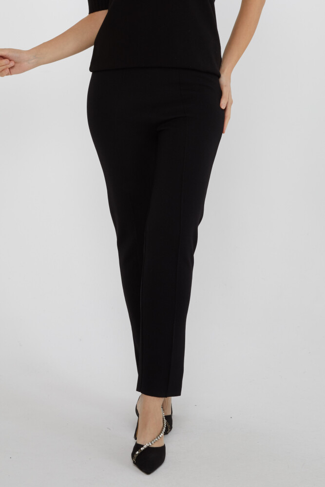 Knitted Trousers Elastic Waist Black - 31308 | KAZEE (Set of 3 S-M-L) - 2