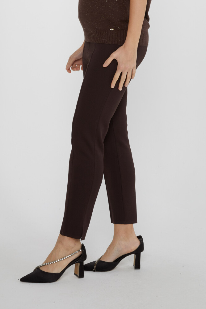 Knitted Trousers Elastic Waist Brown - 31308 | KAZEE (Set of 3 S-M-L) - 3