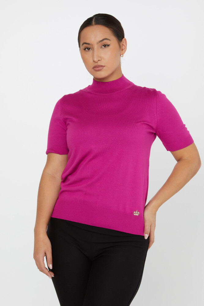 Knitted Sweater American Model Dark Fuchsia - 14541 | KAZEE (Set of 3 S-M-L) - 1