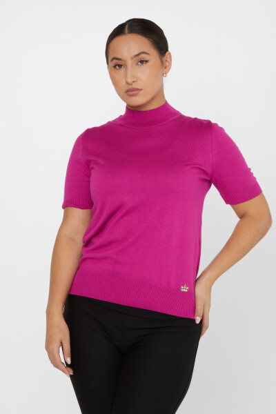 Knitted Sweater American Model Dark Fuchsia - 14541 | KAZEE (Set of 3 S-M-L) 