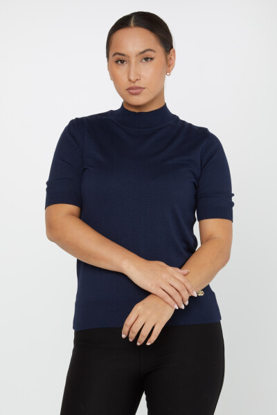 Knitted Sweater American Model Navy Blue - 14541 | KAZEE (Set of 3 S-M-L) 