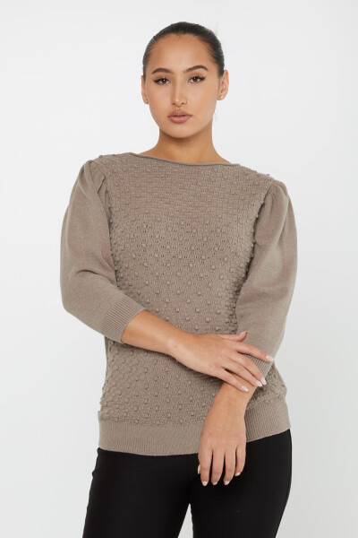 Knitwear Sweater Balloon Sleeve Mink - 30340 | KAZEE (Set of 4 S-M-L-XL) - 2