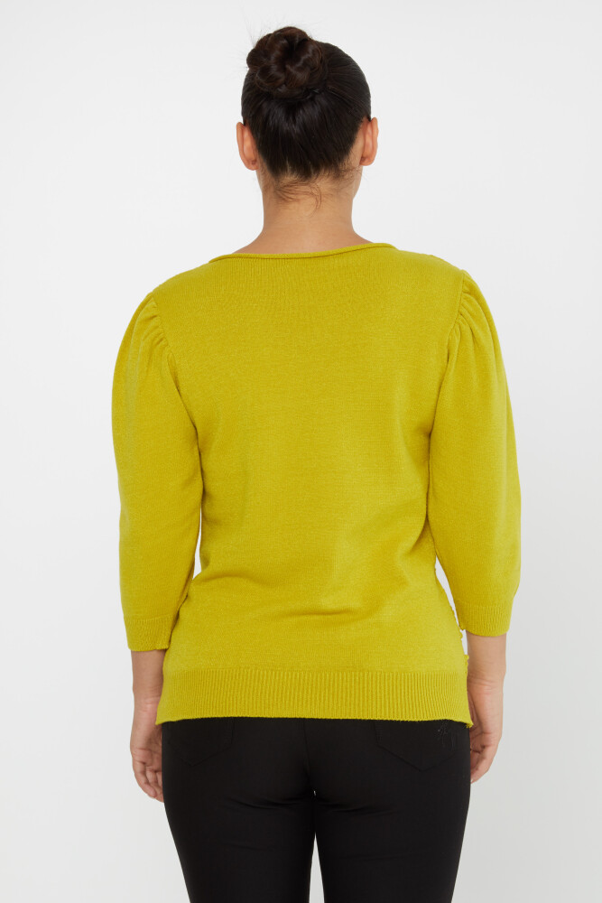 Knitted Sweater Balloon Sleeve Mustard - 30340 | KAZEE (Set of 4 S-M-L-XL) - 5