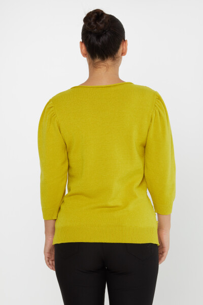 Knitted Sweater Balloon Sleeve Mustard - 30340 | KAZEE (Set of 4 S-M-L-XL) - 5