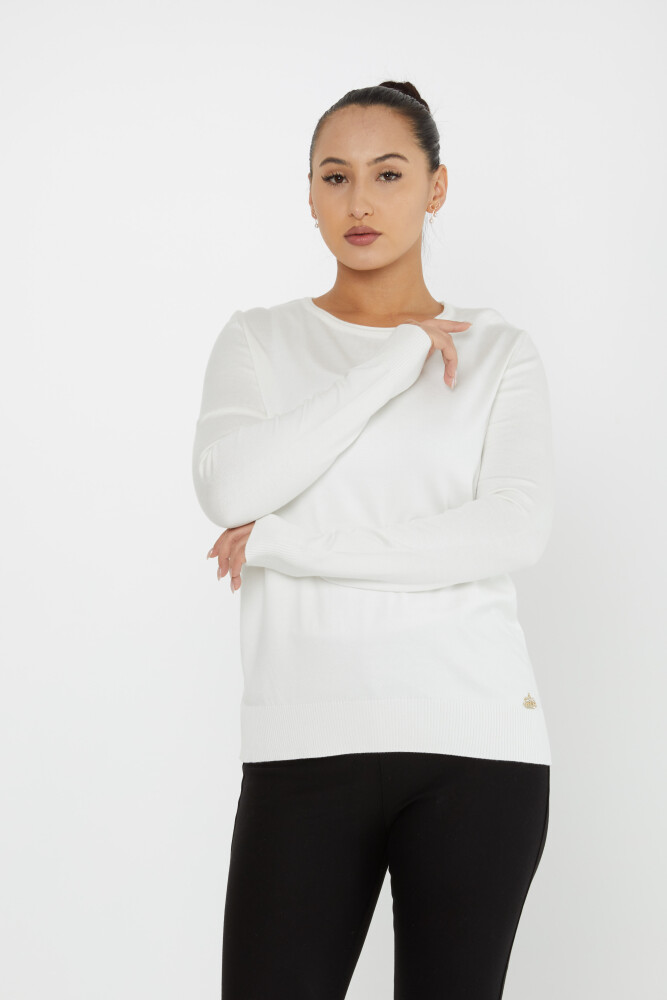 Knitted Sweater Basic Ecru - 30899 | KAZEE (Set of 4 L-XL-2XL 3XL) - 2