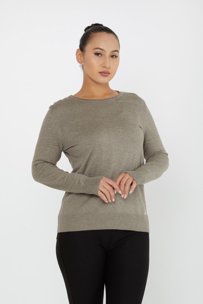 Knitted Sweater Basic Light Mink - 30899 | KAZEE (Set of 4 L-XL-2XL 3XL) - 1