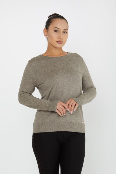 Knitted Sweater Basic Light Mink - 30899 | KAZEE (Set of 4 L-XL-2XL 3XL) 