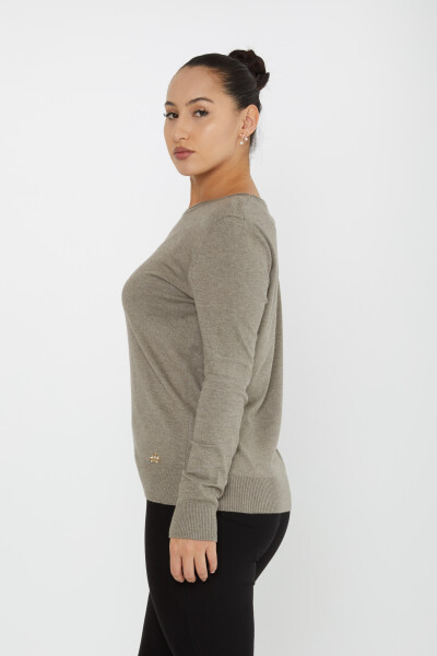 Knitted Sweater Basic Light Mink - 30899 | KAZEE (Set of 4 L-XL-2XL 3XL) - 2