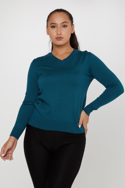 Knitwear Sweater Basic Petrol - 11071 | KAZEE (Set of 3 S-M-L) - 1