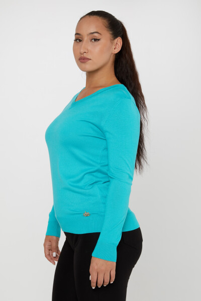 Knitwear Sweater Basic Turquoise - 11071 | KAZEE (Set of 3 S-M-L) - 2