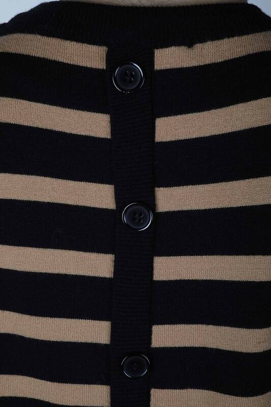 Knitted Sweater Button Detailed Black-Brown - 2425-31028 | KAZEE (Set of 2 M-2)