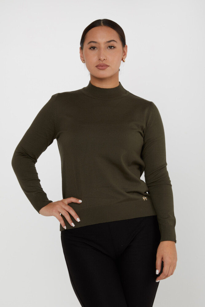 Knitwear Sweater Logo Detail Khaki - 16663 | KAZEE (Set of 4 L-XL-2XL-3XL) - 1