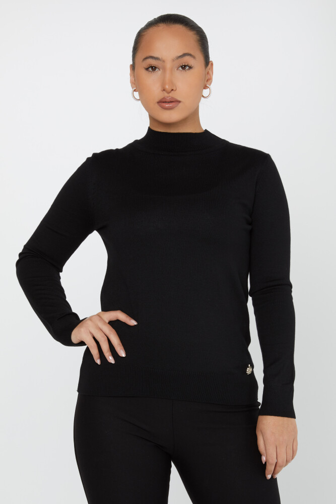 Knitted Sweater Logo Detailed Black - 30613 | KAZEE (Set of 3 S-M-L) - 1