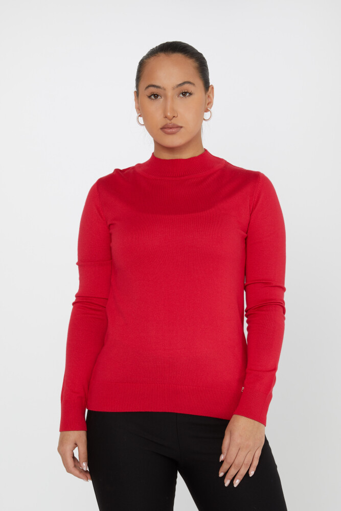 Knitted Sweater Logo Detailed Coral - 30613 | KAZEE (Set of 3 S-M-L) - 1