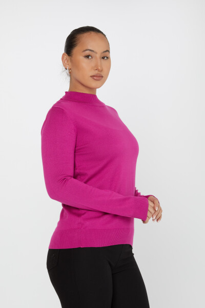 Knitwear Sweater Logo Detailed Fuchsia - 30613 | KAZEE (Set of 3 S-M-L) - 2