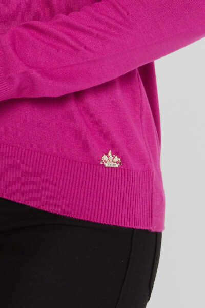 Knitwear Sweater Logo Detailed Fuchsia - 30613 | KAZEE (Set of 3 S-M-L) - 5