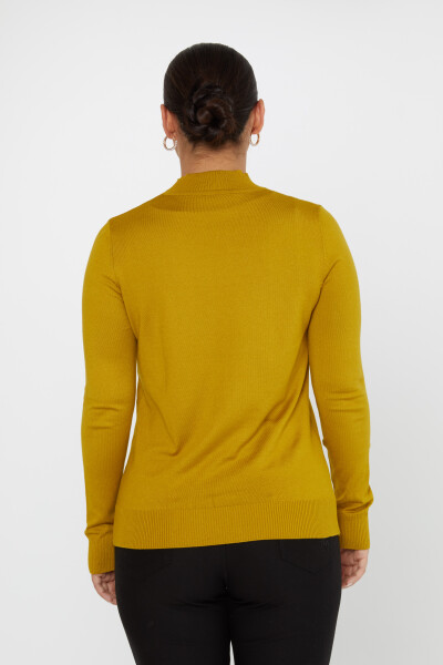 Knitwear Sweater Logo Detailed Mustard - 30613 | KAZEE (Set of 3 S-M-L) - 5