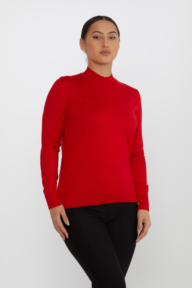 Knitted Sweater Logo Detailed Red - 30613 | KAZEE (Set of 3 S-M-L) - 1