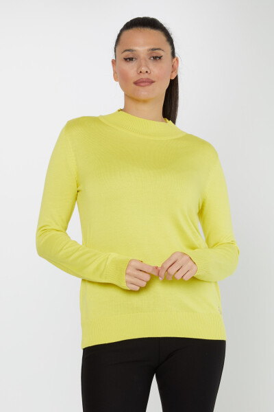 Knitwear Sweater Logo Detailed Yellow - 30613 | KAZEE (Set of 3 S-M-L) 