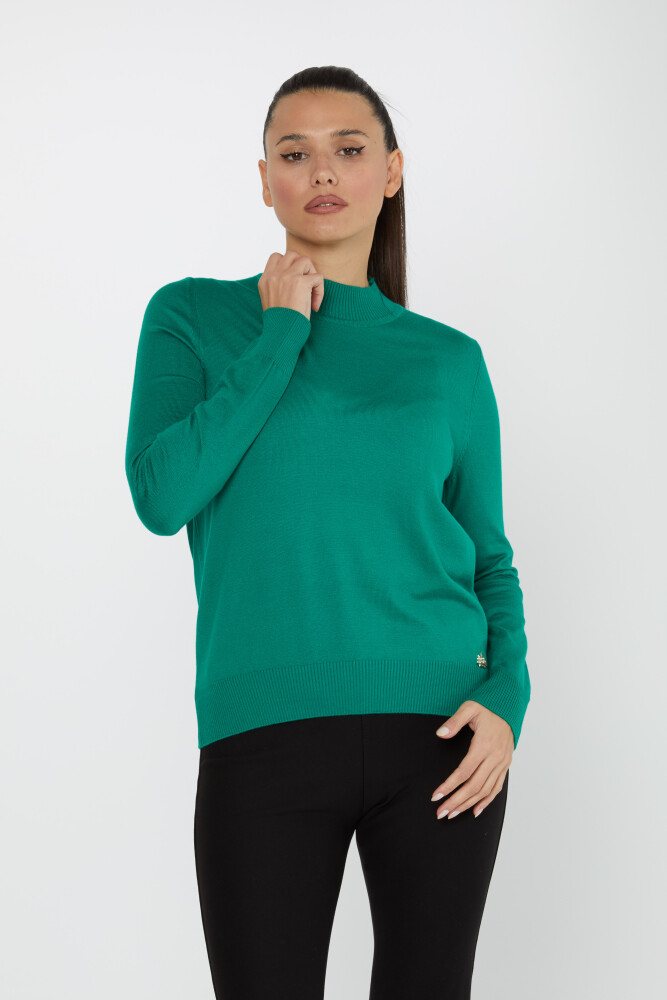 Knitted Sweater Logo Detailed Emerald - 30613 | KAZEE (Set of 3 S-M-L) - 1