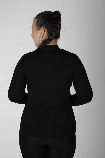 Knitted Sweater Long Sleeve Black - 30687 | KAZEE (Set of 3 L-XL-2XL) - Thumbnail