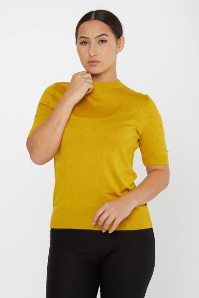 Knitted Sweater Short Sleeve Saffron - 30131 | KAZEE (Set of 4 M-L-XL-2XL) 