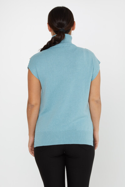 Knitted Sweater Sleeve Stone Detail Blue - 30242 | KAZEE (Set of 3 S-M-L) - 6