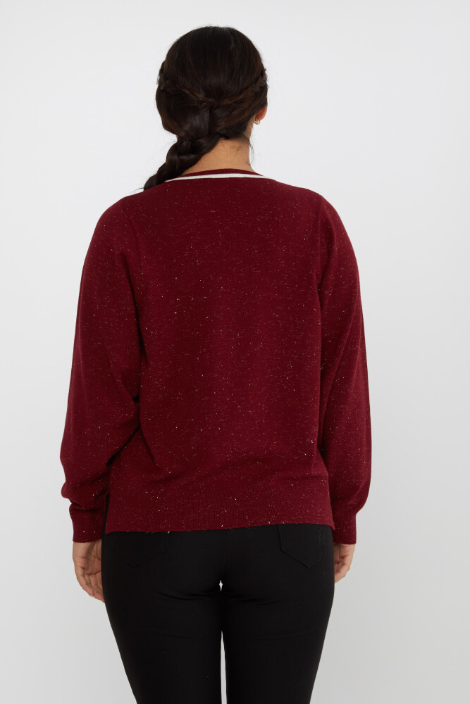 Knitwear Sweater V Neck Claret Red - 31649 | KAZEE (Set of 3 L-XL-2XL) - 5