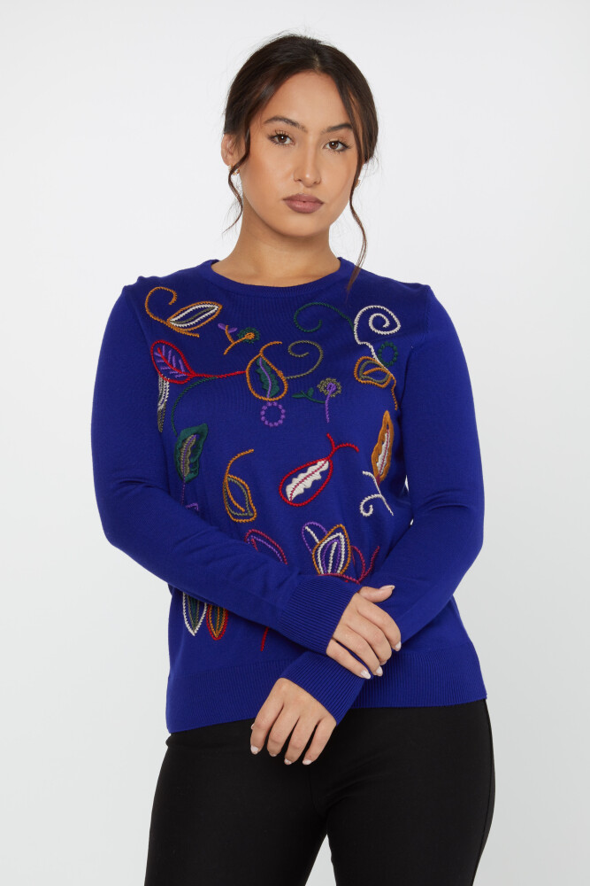 Knitwear Sweater with Leaf Embroidery Saks - 31276 | KAZEE (Set of 3 L-XL-2XL) - 2