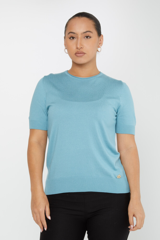 Maglieria Maglione Manica Corta Blu Scuro - 16271 | KAZEE (Set da 4 L-XL-2XL-3XL) - 1