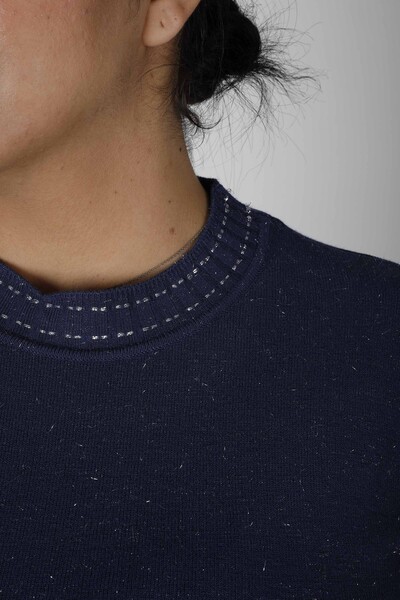 Maglieria Maglione Glitter Blu Navy - 31027 | KAZEE (Set da 4 M-L-XL-2XL) - Thumbnail