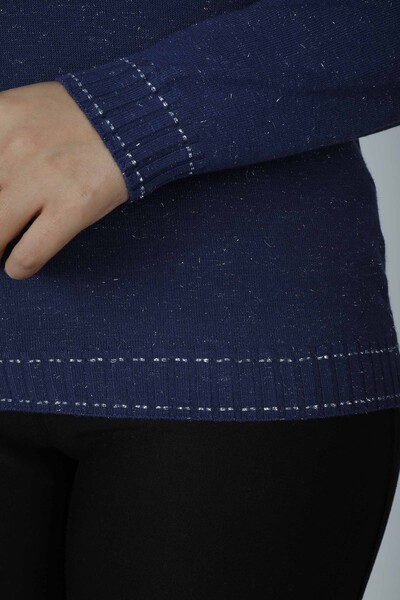 Maglieria Maglione Glitter Blu Navy - 31027 | KAZEE (Set da 4 M-L-XL-2XL) - Thumbnail