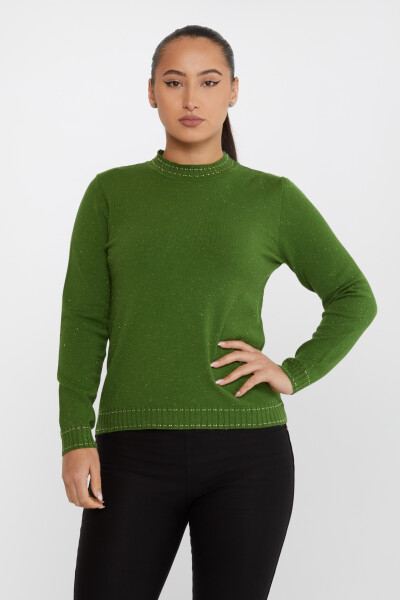 Maglia Maglione con Dettaglio Glitter Verde - 31579 | KAZEE (Set di 3 S-M-L) - 2