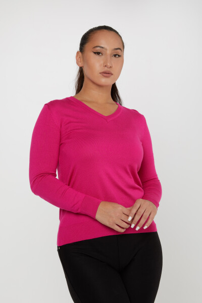 Maglieria Maglia Basic Fucsia - 11071 | KAZEE (Set di 3 S-M-L) 