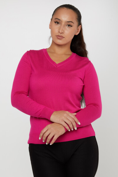 Maglieria Maglia Basic Fucsia - 11071 | KAZEE (Set di 3 S-M-L) - 2