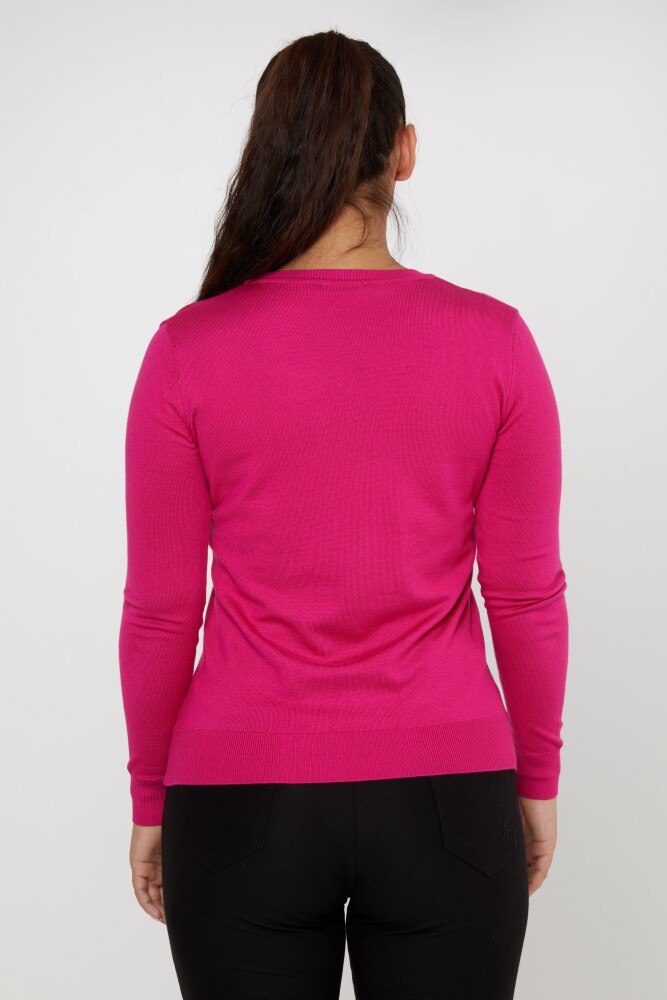 Maglieria Maglia Basic Fucsia - 11071 | KAZEE (Set di 3 S-M-L) - 5