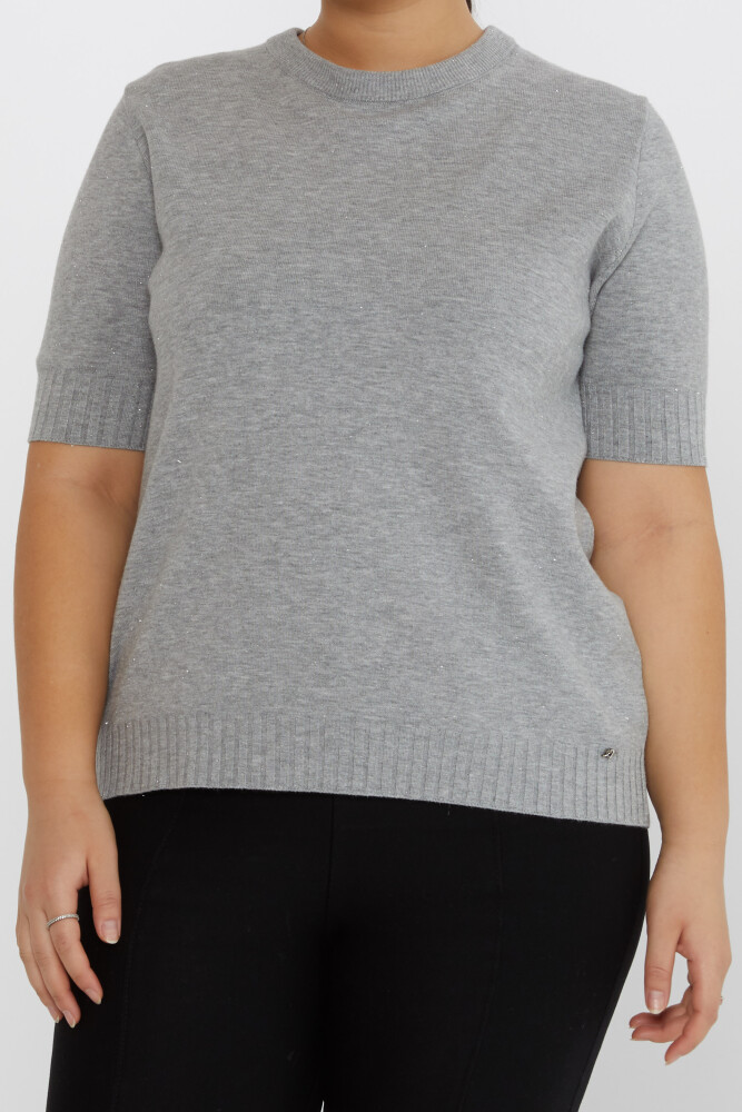 Maglieria Maglia con Logo Cuore Grigio - 31634 | KAZEE (Set di 3 XL-2XL-3XL) - 2