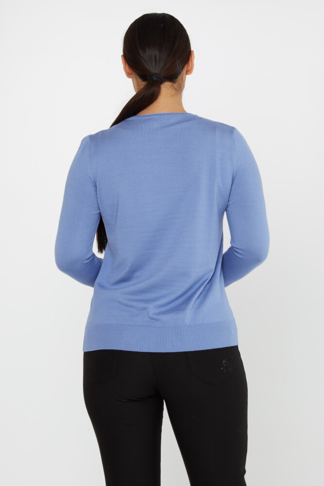 Maglieria Maglione Basic Blu Scuro - 30899 | KAZEE (Set da 4 L-XL-2XL-3XL) - 6