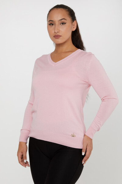 Maglieria Maglione Basic Rosa Chiaro - 11071 | KAZEE (Set di 3 S-M-L) - 1