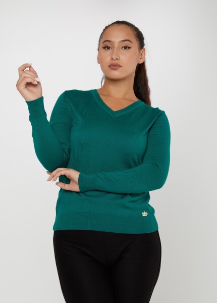 Maglieria Maglione Basic Verde - 11071 | KAZEE (Set di 3 S-M-L) 